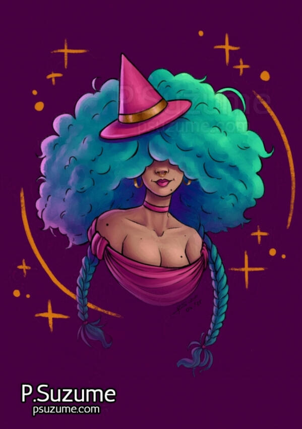 Afro witch