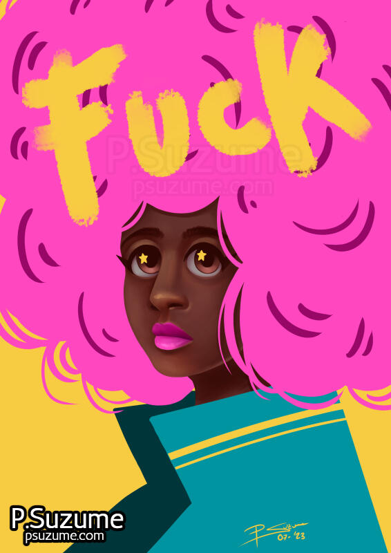 Pink Afro