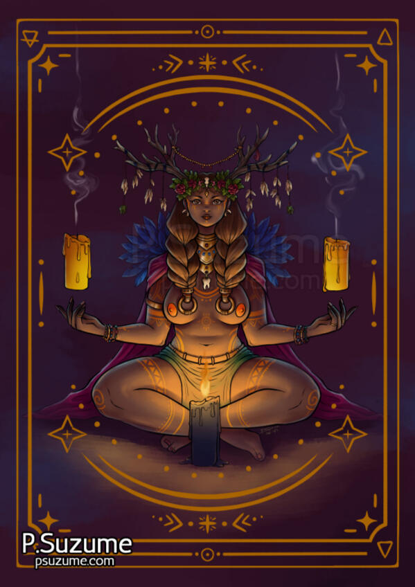 Chamán, illustration for the project "Locrio Perdío"