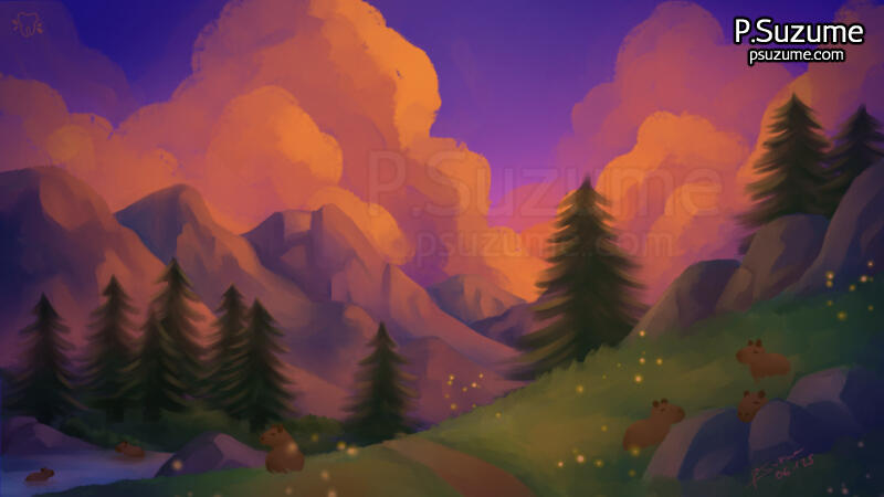 Capybara background