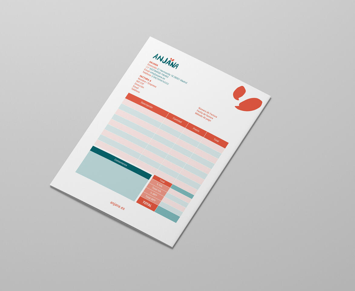 Invoice sheet