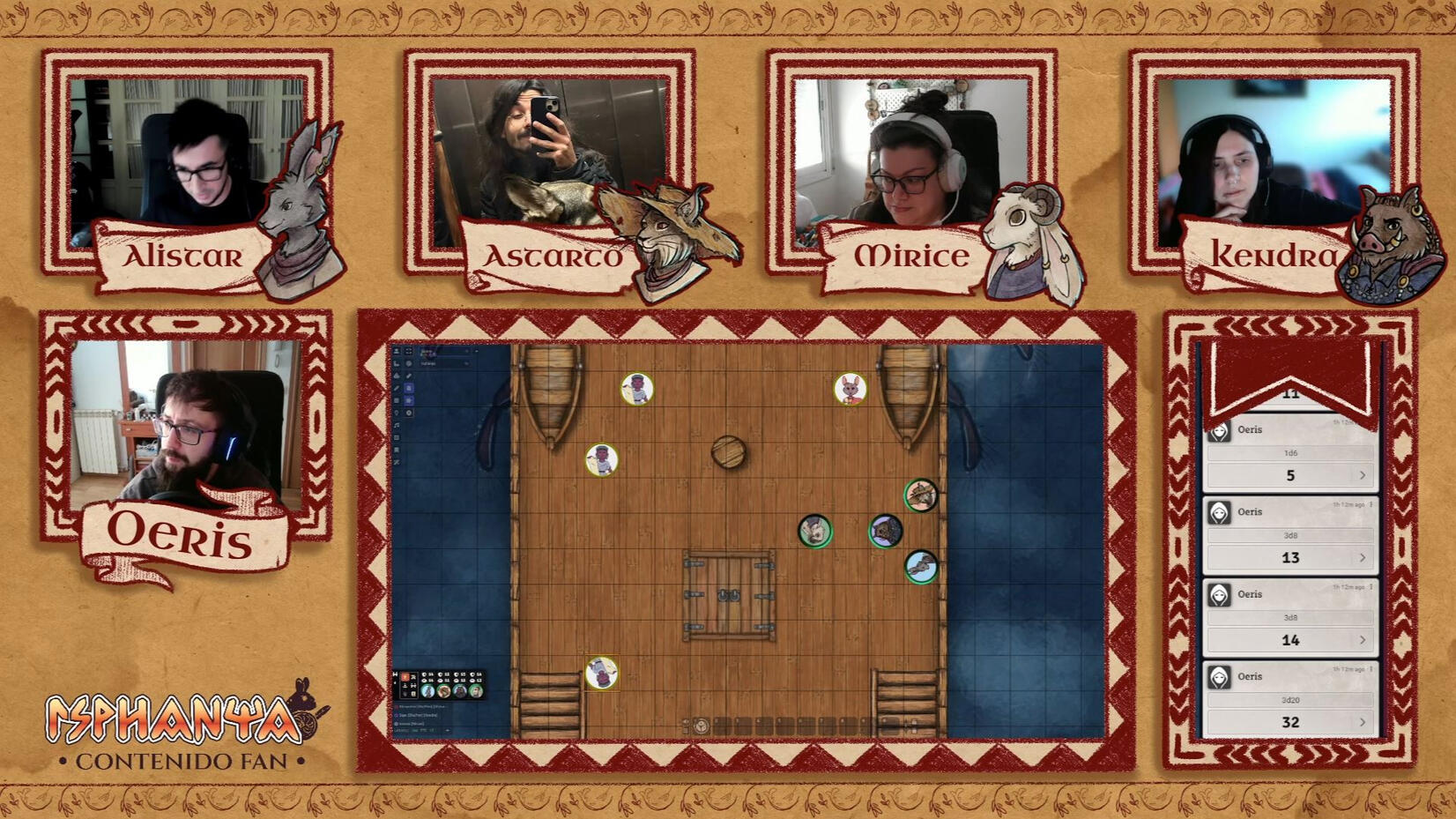 Twitch overlay for role ampaign