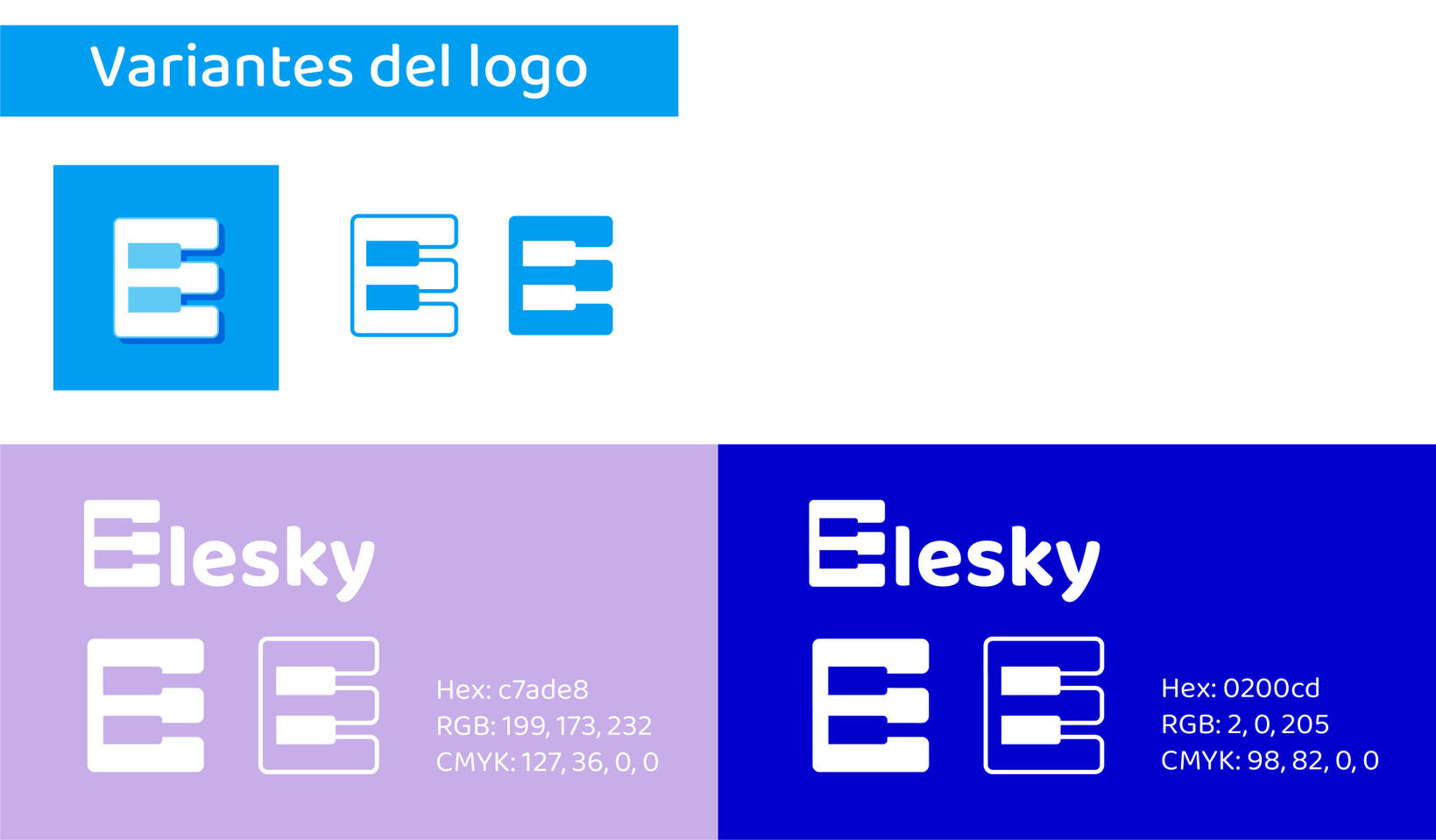 Elesky logo variants