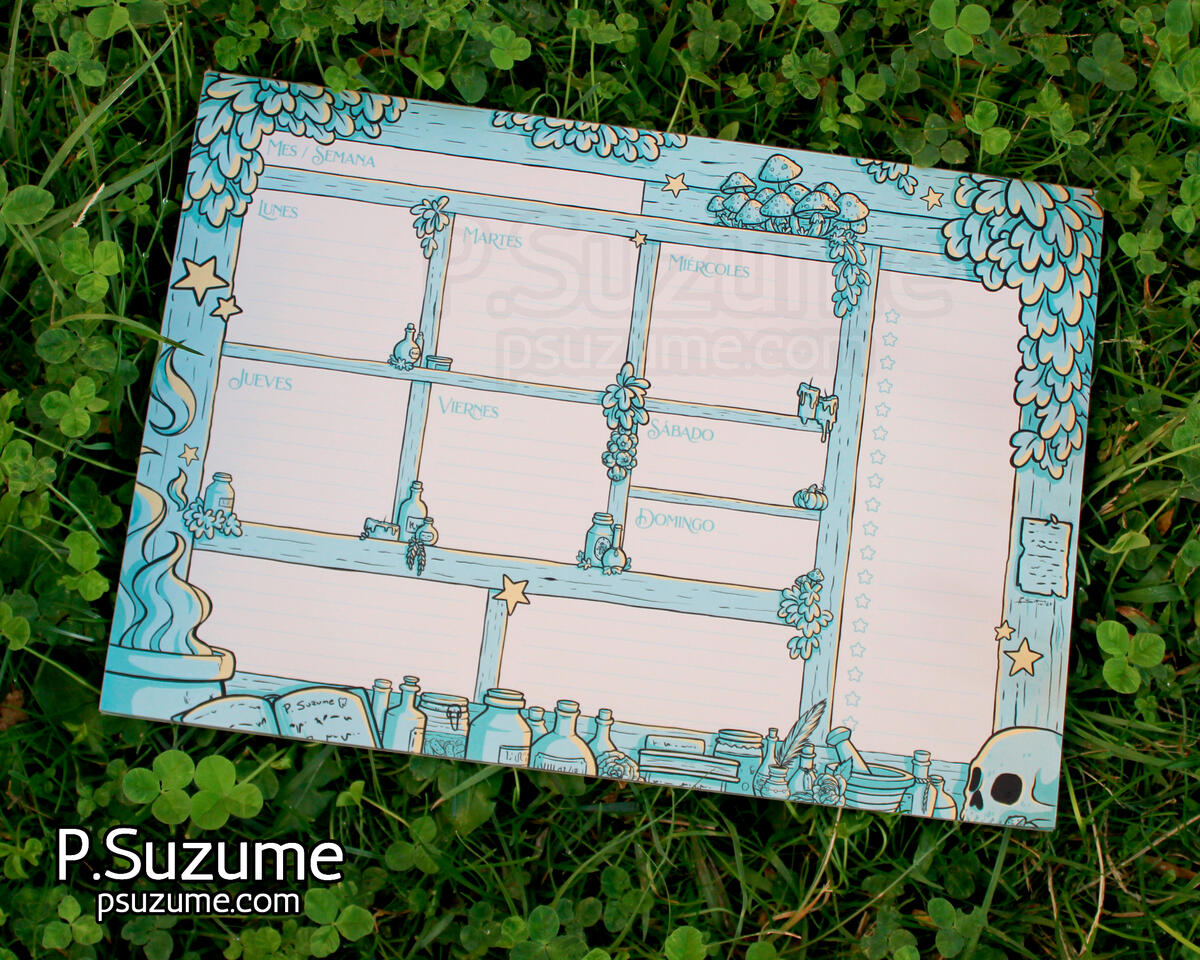 Wich themed weekly planner