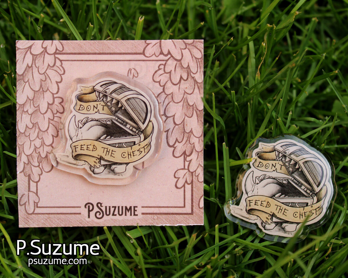 Mimic chest pin